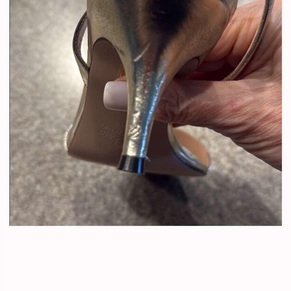 J. Crew Slingback Sandals with kitten heels Sz 8, super cute!  Runs small - Picture 6 of 7